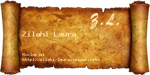 Zilahi Laura névjegykártya